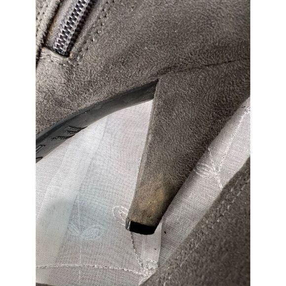 Predictions Women Black Heeled 4.5” Faux Suede Ankle Boots‎ US 11 bootie gray - Picture 5 of 9